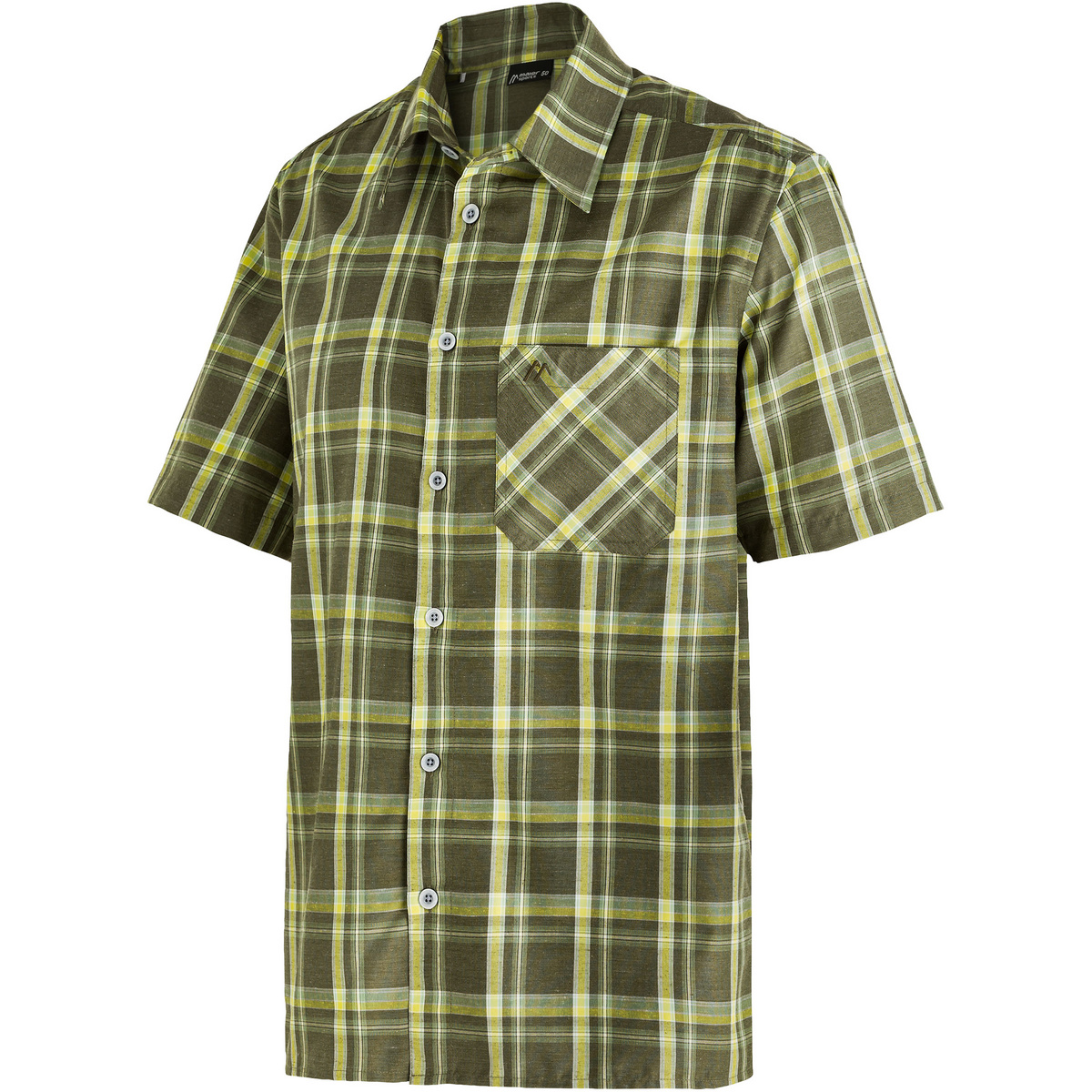 Maier Sports Uomo Camicia Mauro (Taglia XXL, Verde)