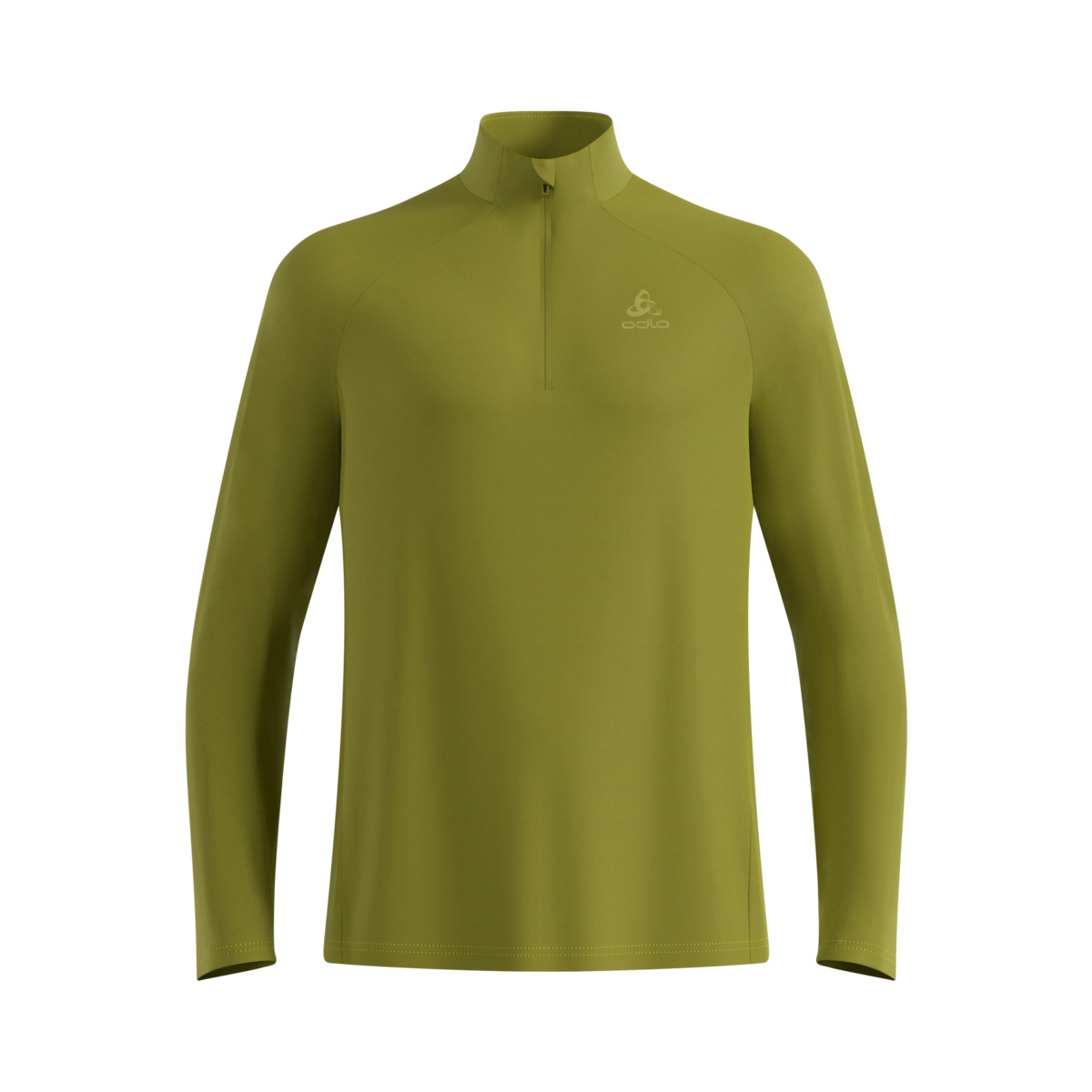 Odlo Herren Essential 1/2 Zip Longsleeve (Größe L, oliv)