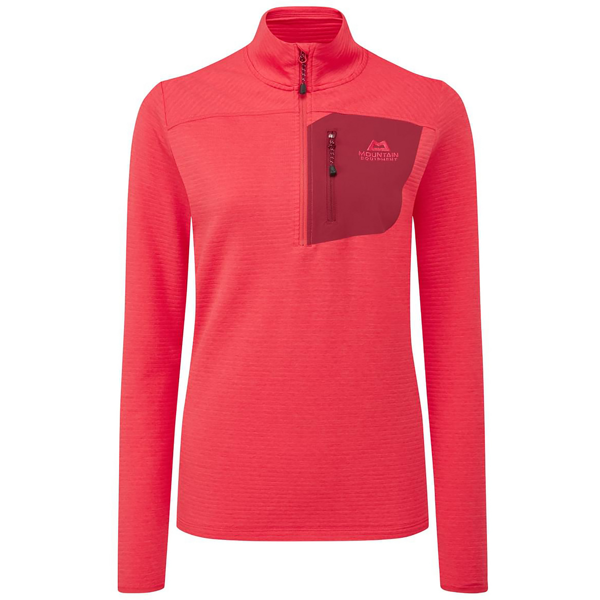 Mountain Equipment Damen Lumiko Zip Longsleeve (Größe M, rot)