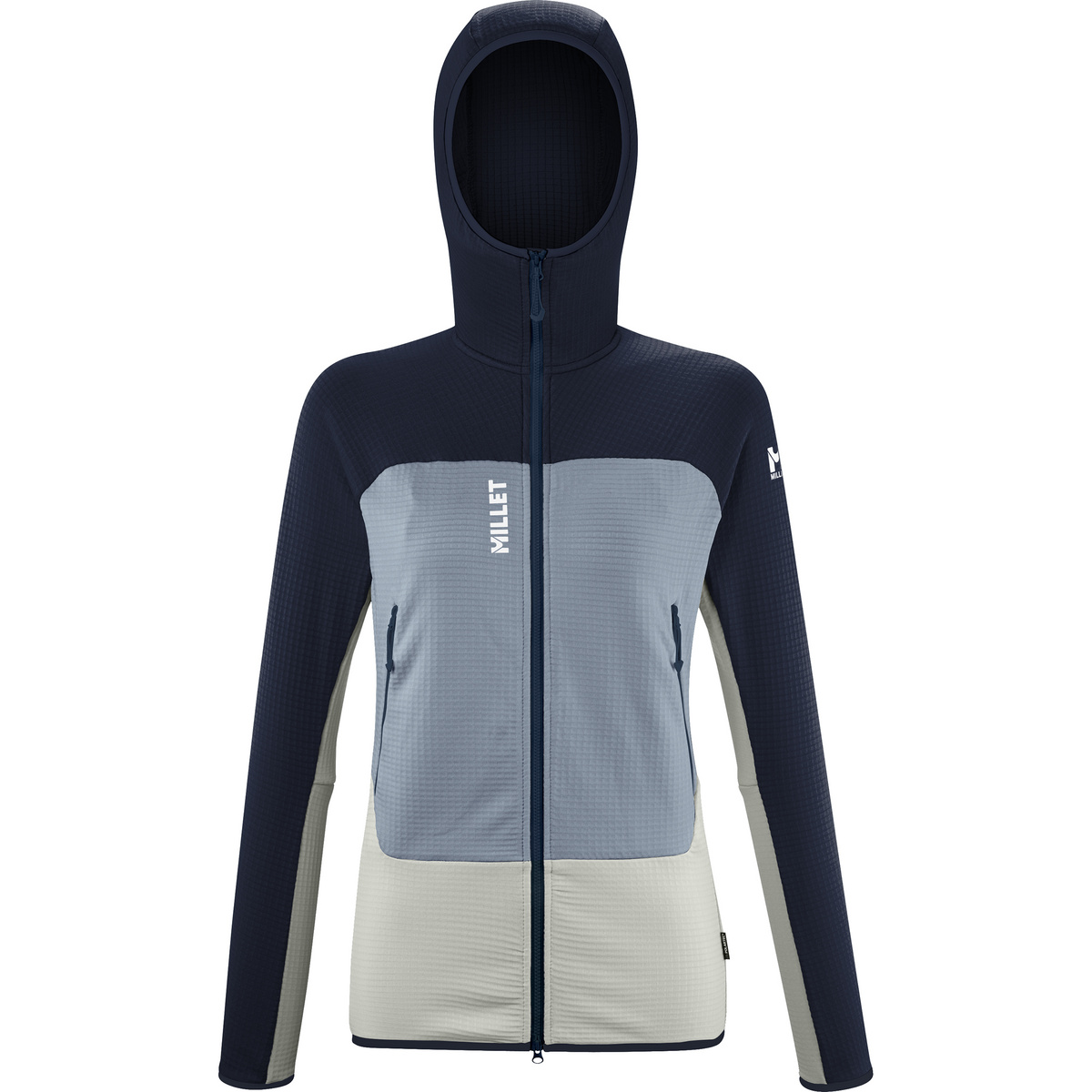 Millet Femme Veste Fusion Grid Hoodie (taille L, Bleu)