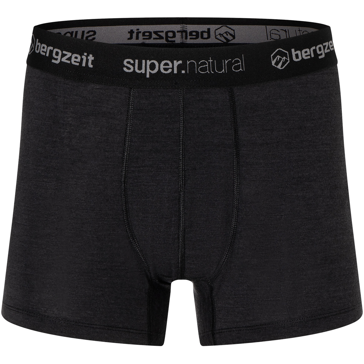 Bergzeit Basics Herren Super.Natural Bergzeit Boxers (Größe XXL, schwarz)