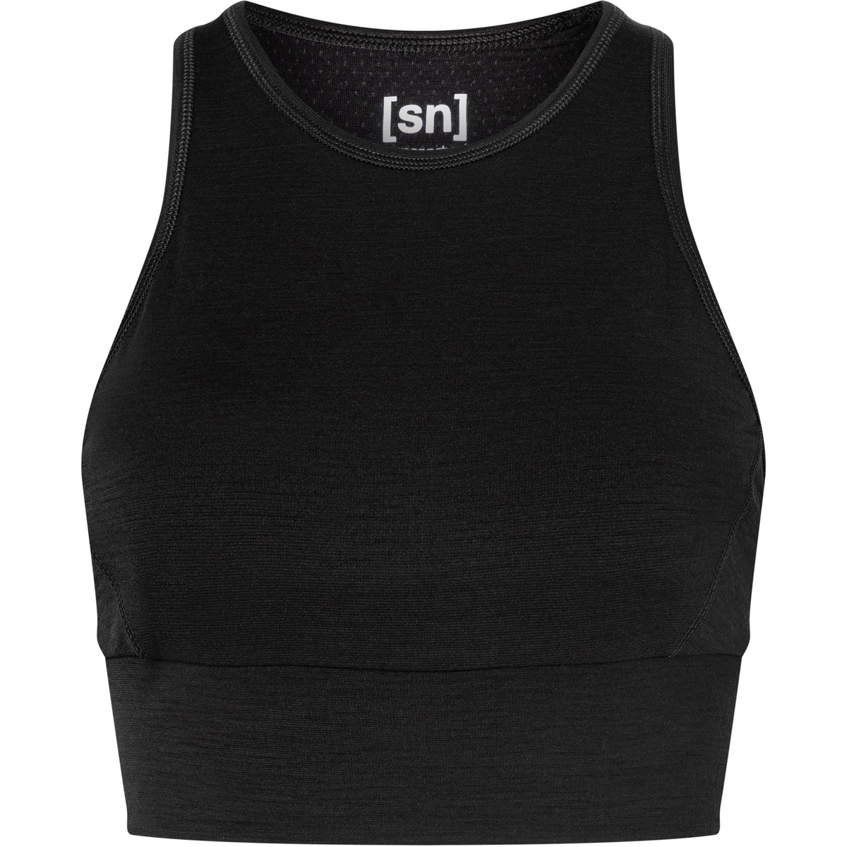Super.Natural Donna Reggiseno sportivo Liquid Flow (Taglia L, Nero)