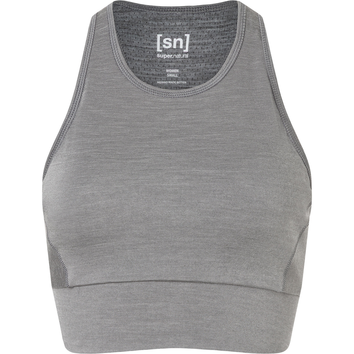 Super.Natural Damen Liquid Flow Sport BH (Größe S, grau)