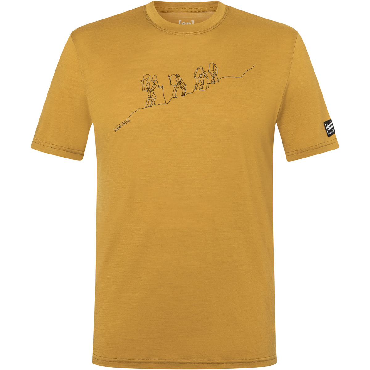 Super.Natural Herren Hiking T-Shirt (Größe L, gelb)
