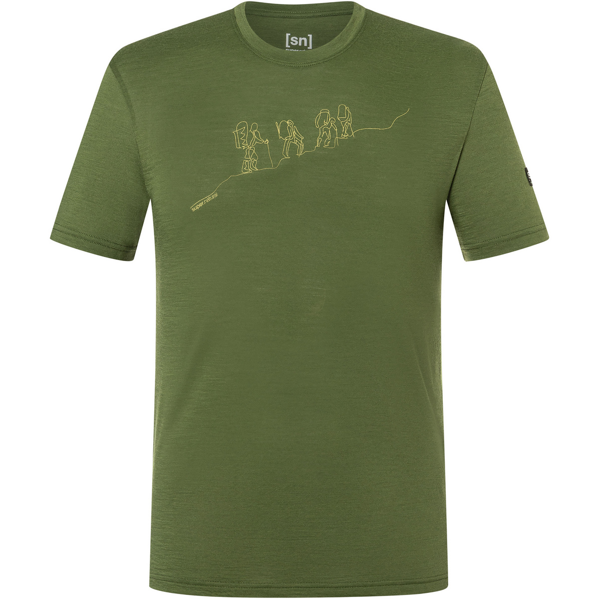 Super.Natural Herren Hiking T-Shirt (Größe M, oliv)