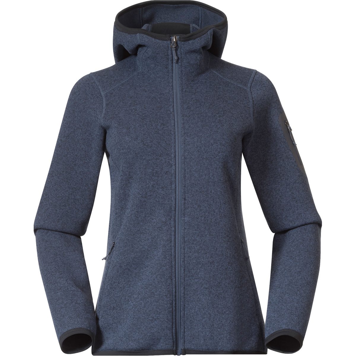 Bergans Damen Kamphaug Knitted Hoodie Jacke (Größe XS, blau)