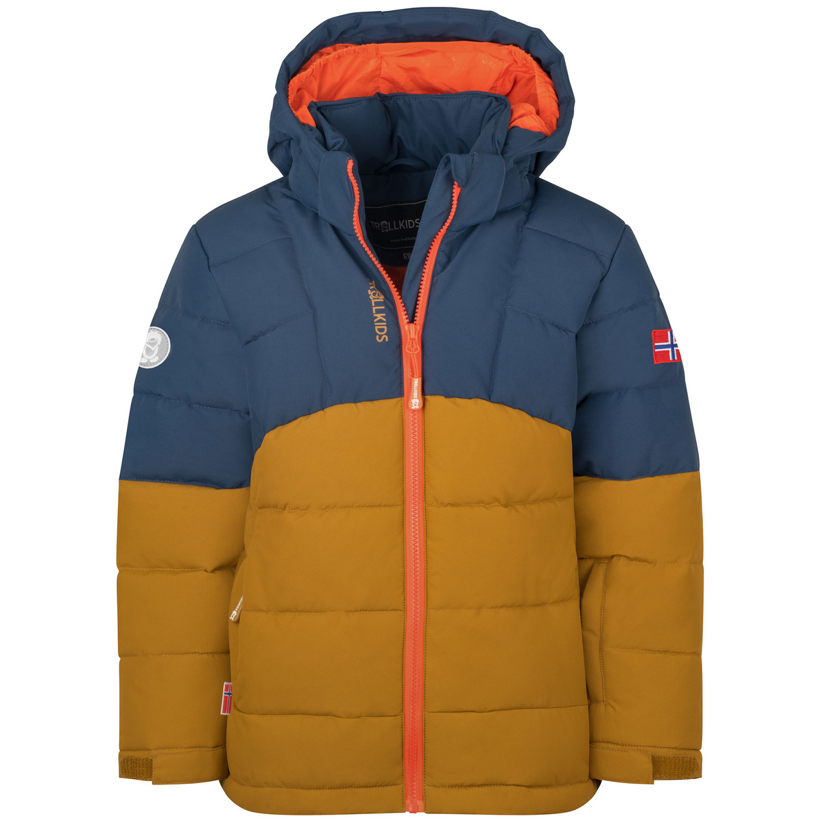 Trollkids Kinder Gryllefjord Jacke (Größe 164, braun)