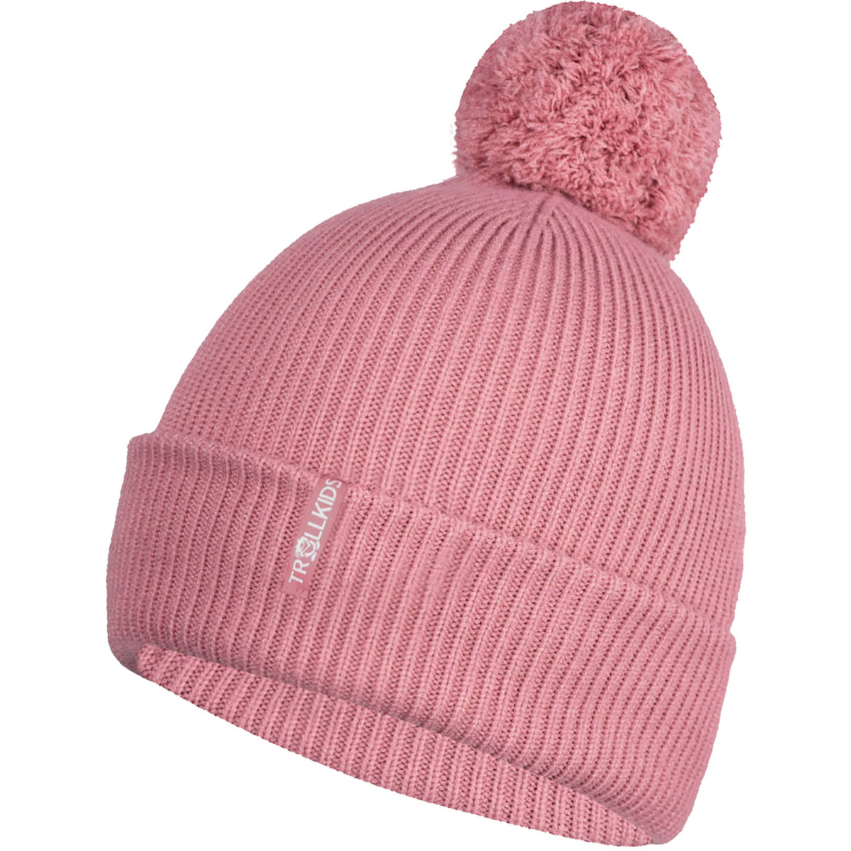 Trollkids Kinder Holmenkollen Bobble Mütze (Größe 48 , rosa)