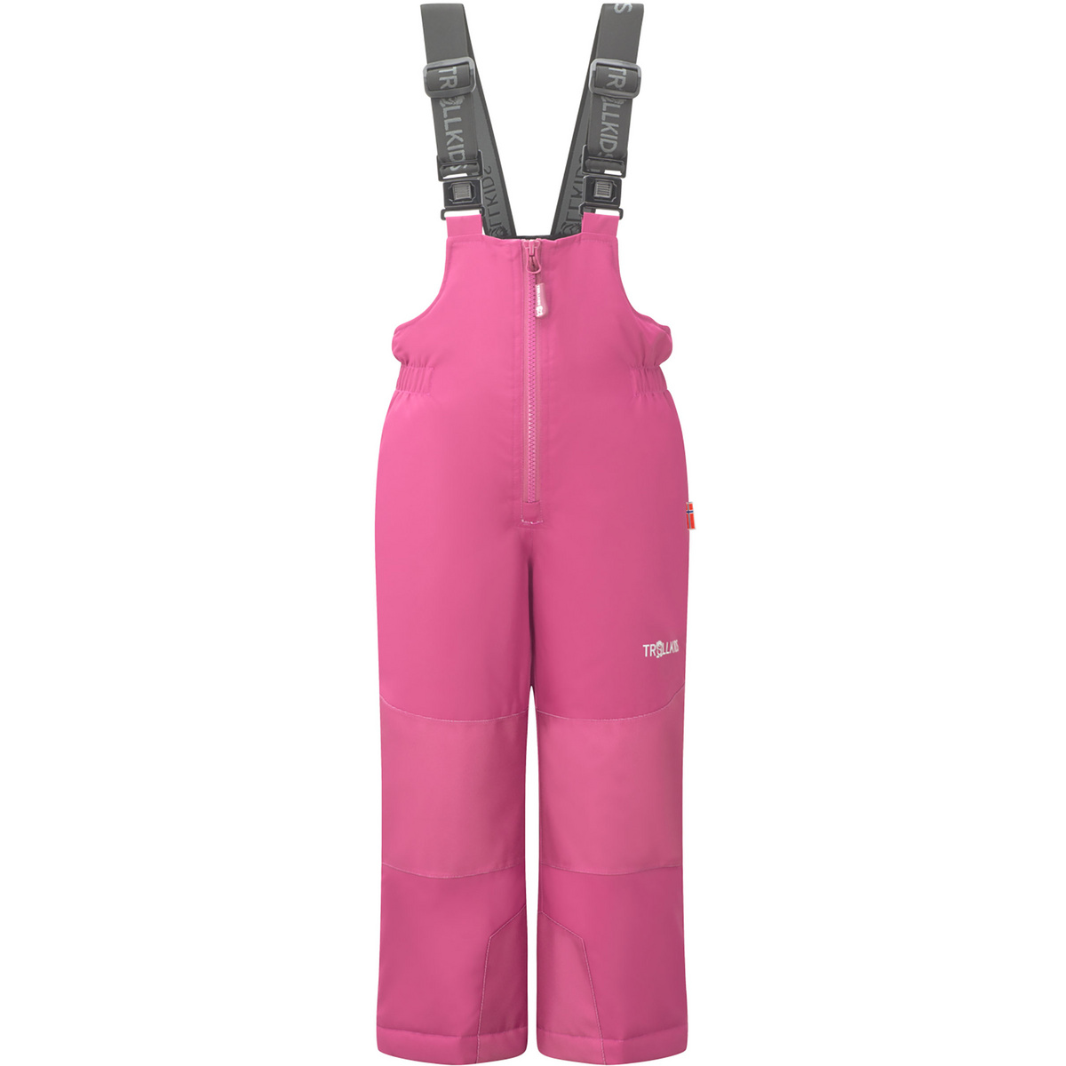 Trollkids Bambino Pantaloni con pettorina Nordkapp (Taglia 92, Magenta)