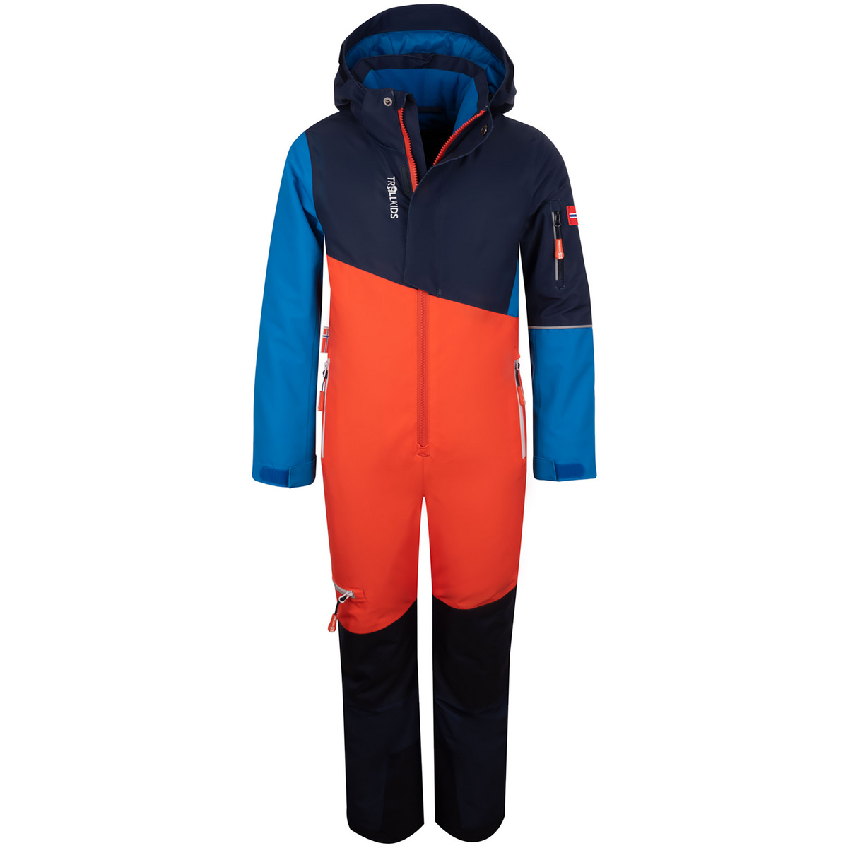 Trollkids Bambino Tuta da neve Hallingdal (Taglia 116, Arancione)