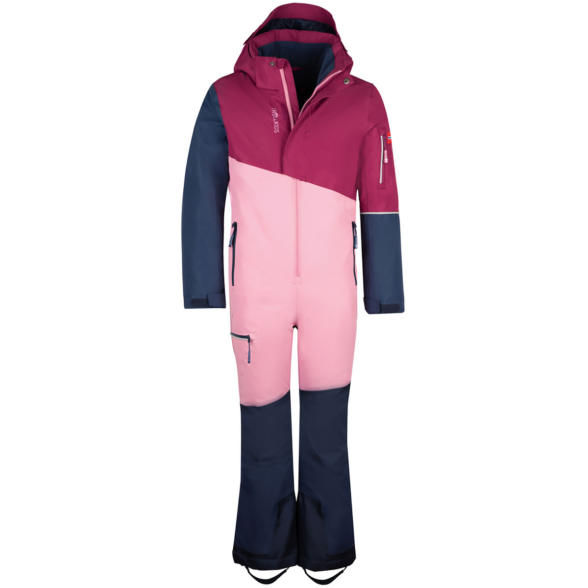 Trollkids Bambino Tuta da neve Hallingdal (Taglia 110, rosa)