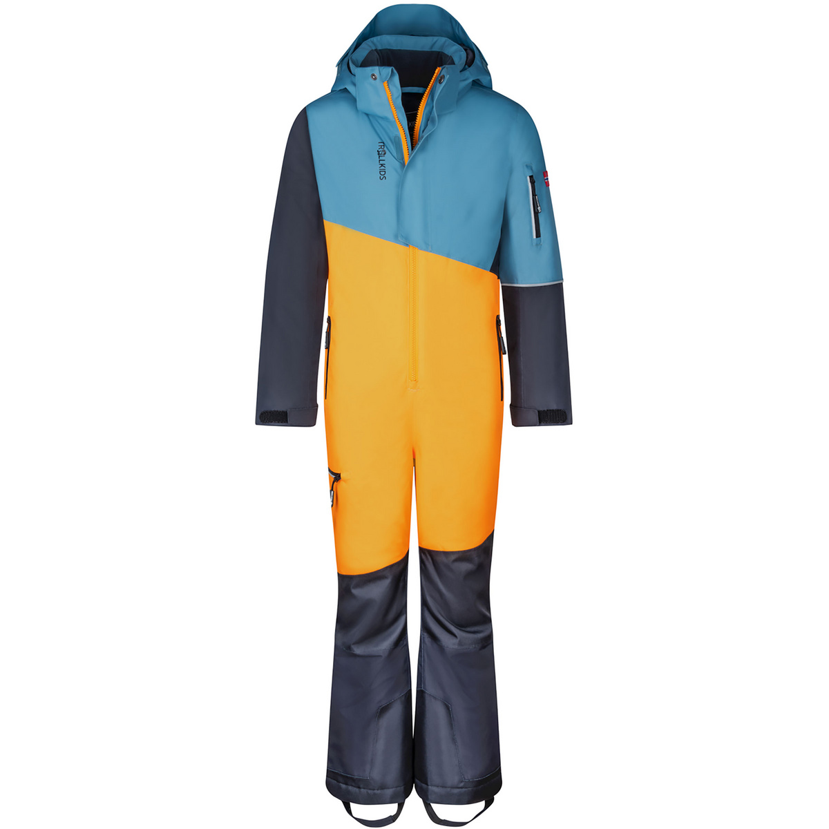 Trollkids Bambino Tuta da neve Hallingdal (Taglia 92, Arancione)