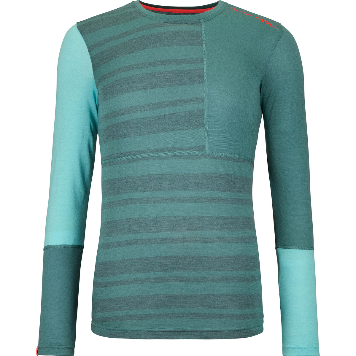 Ortovox Donna Maglia a manica lunga 185 Rock'n'wool (Taglia XS, Verde)