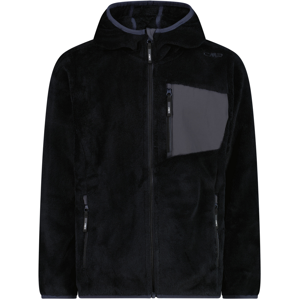 CMP Bambino Giacca Highloft (Taglia 128, Nero)