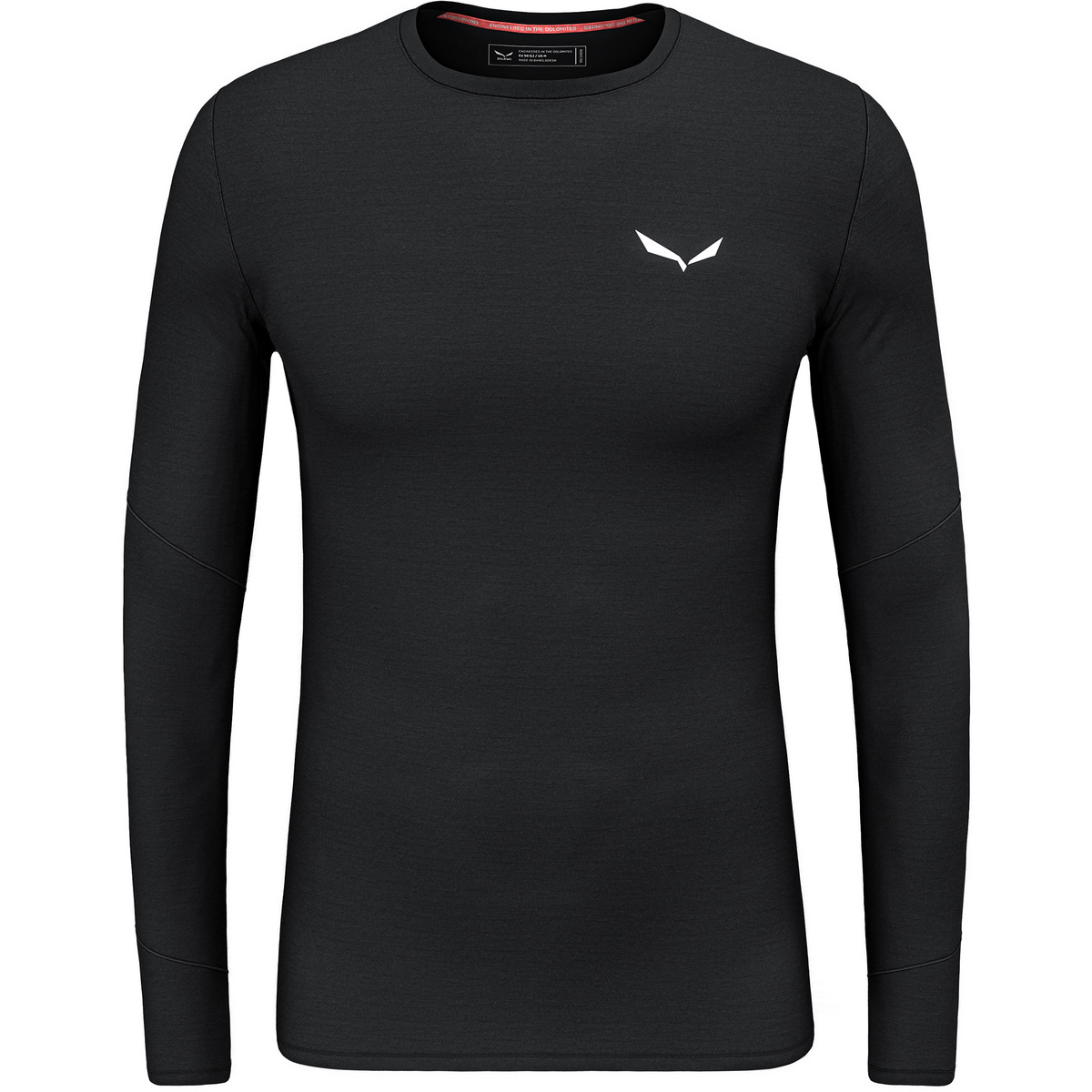 Salewa Uomo Maglia a manica lunga Cristallo Warm AMR (Taglia M, Nero)