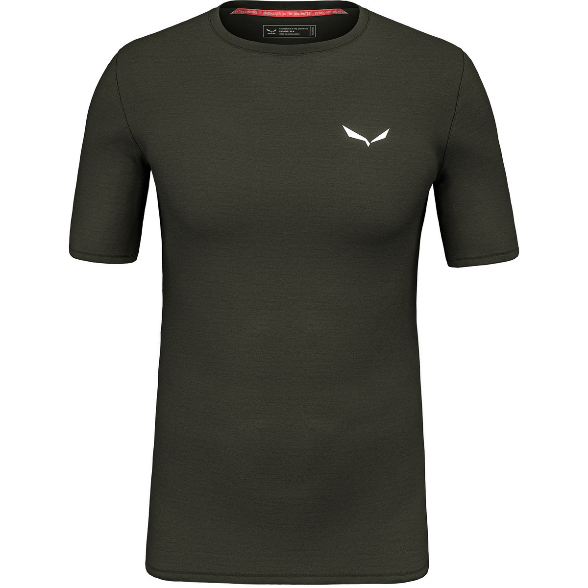 Salewa Herren Cristallo Warm AMR T-Shirt (Größe M, oliv)