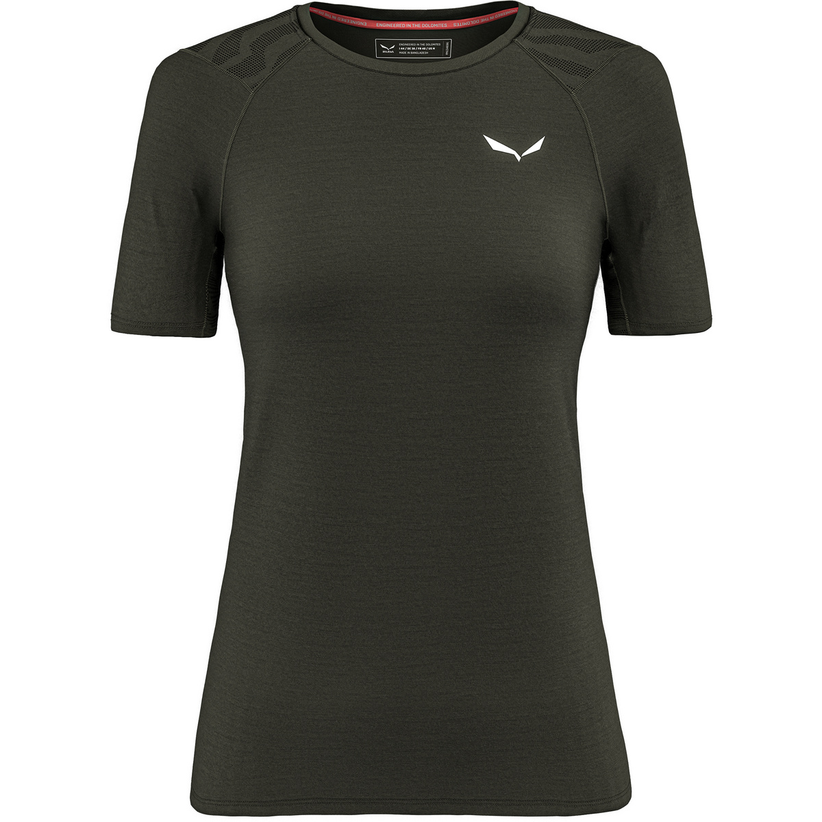 Salewa Femme T-shirt Cristallo Warm AMR (taille L, Olive)