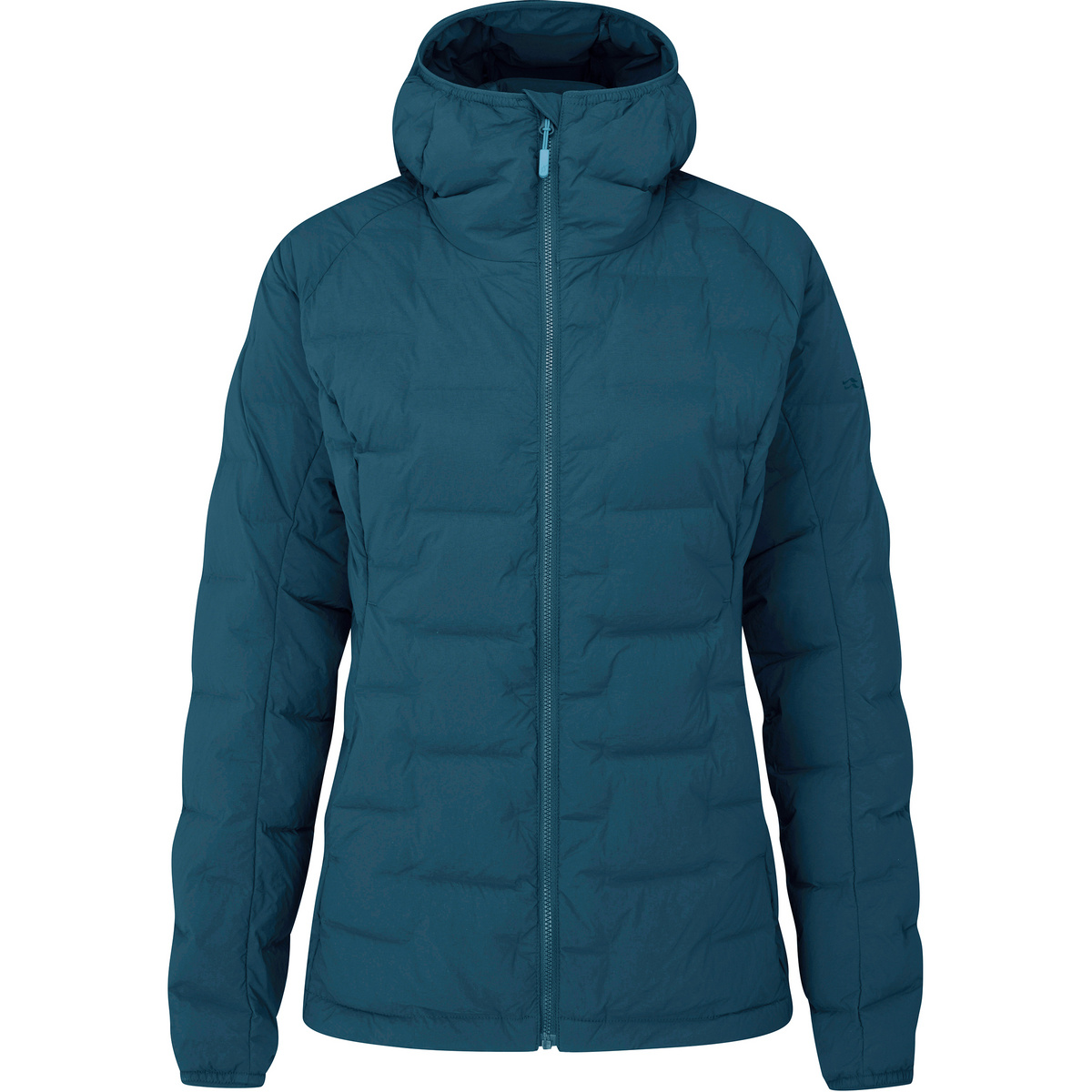 Rab Damen Cubit Stretch Down Hoodie Jacke (Größe S, blau)