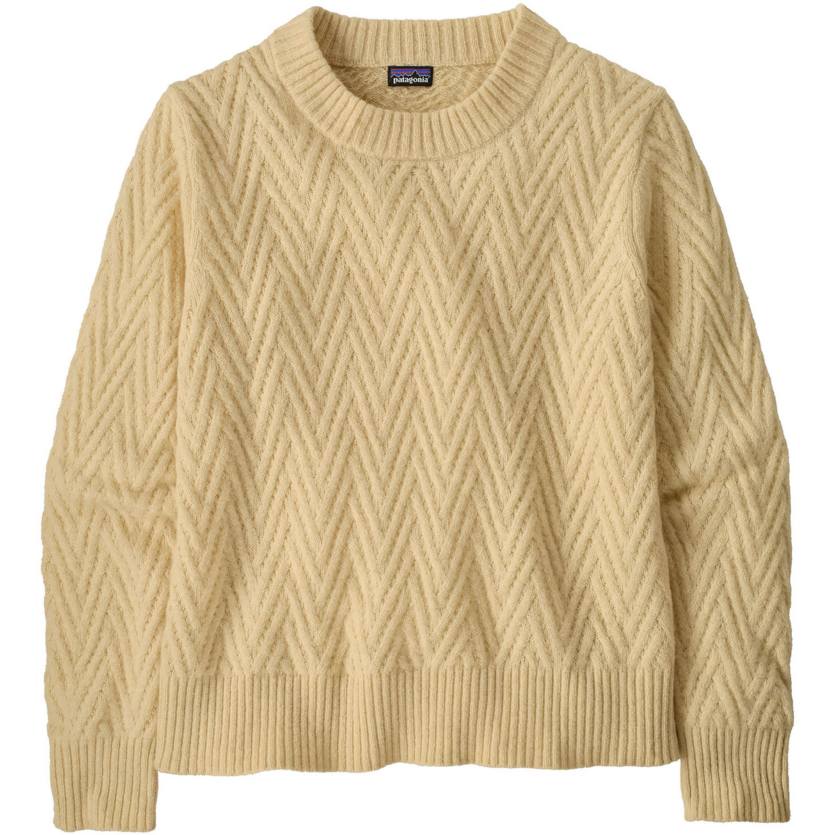 Patagonia Damen Recycled Wool Pullover (Größe M, beige)
