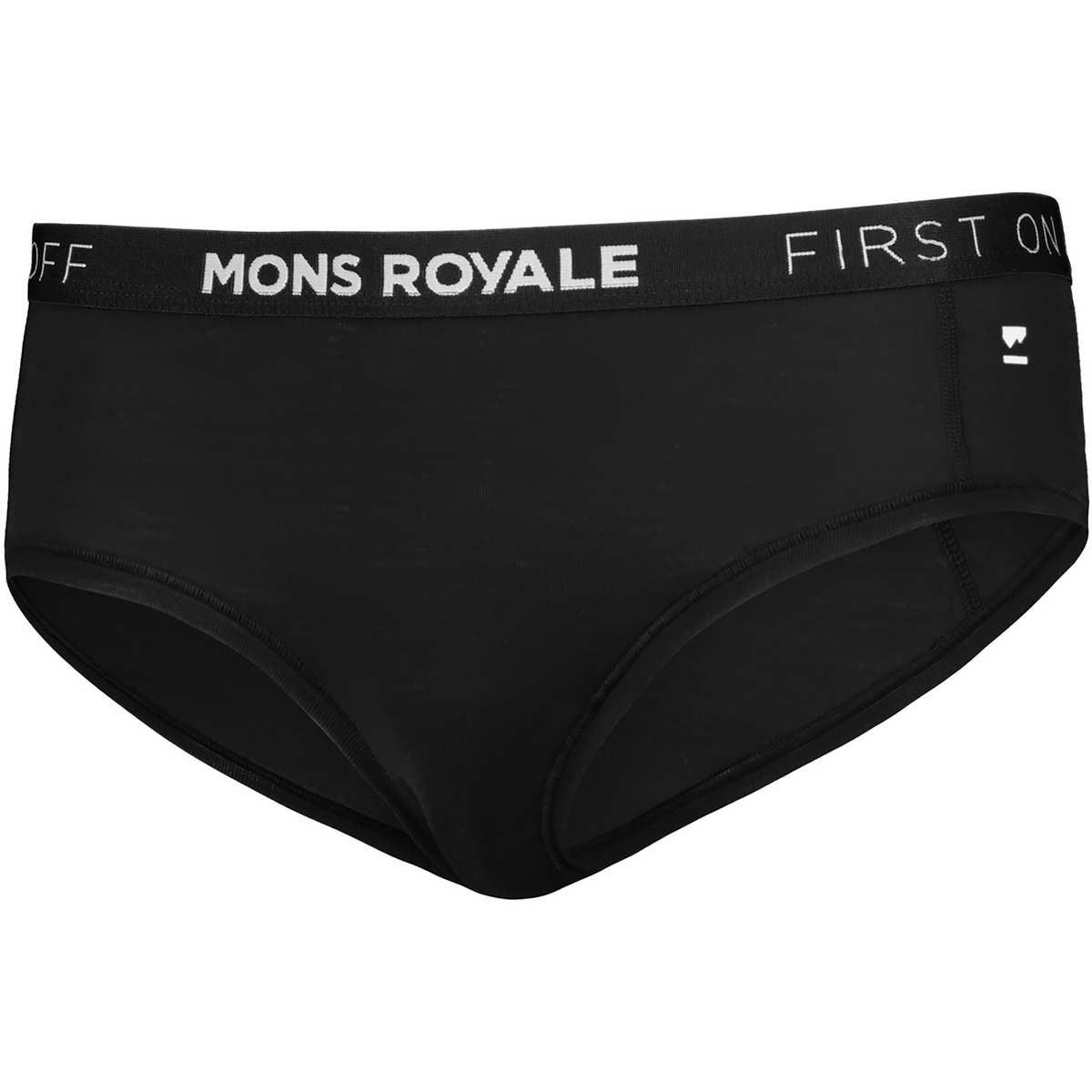 Mons Royale Donna Mutande Sylvia Boyleg (Taglia S, Nero)