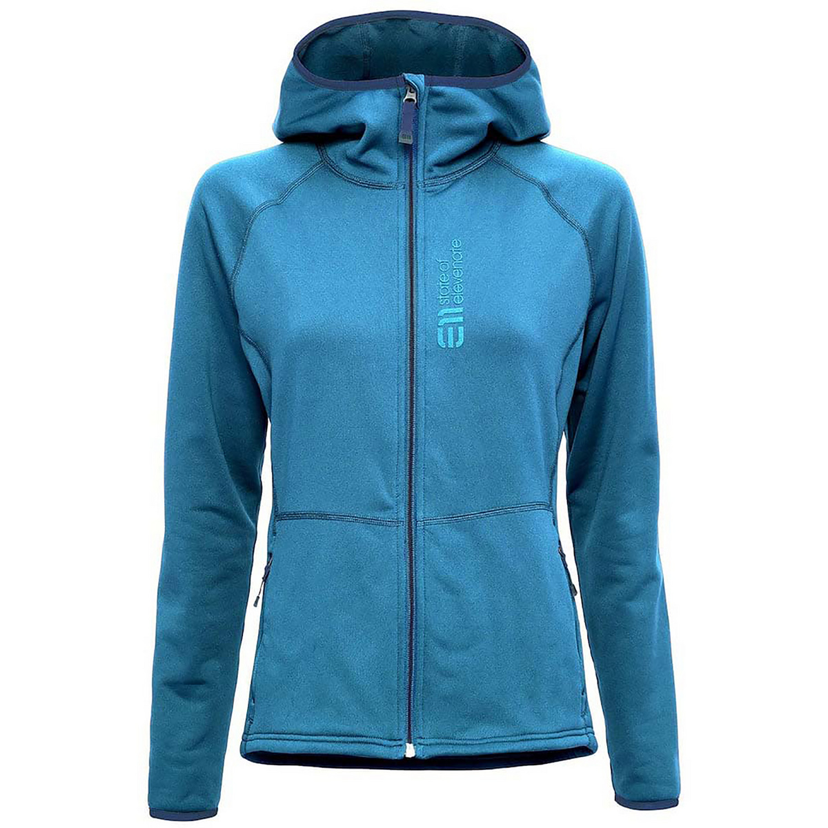 Elevenate Femme Veste Skiers Hoodie (taille S, Bleu)