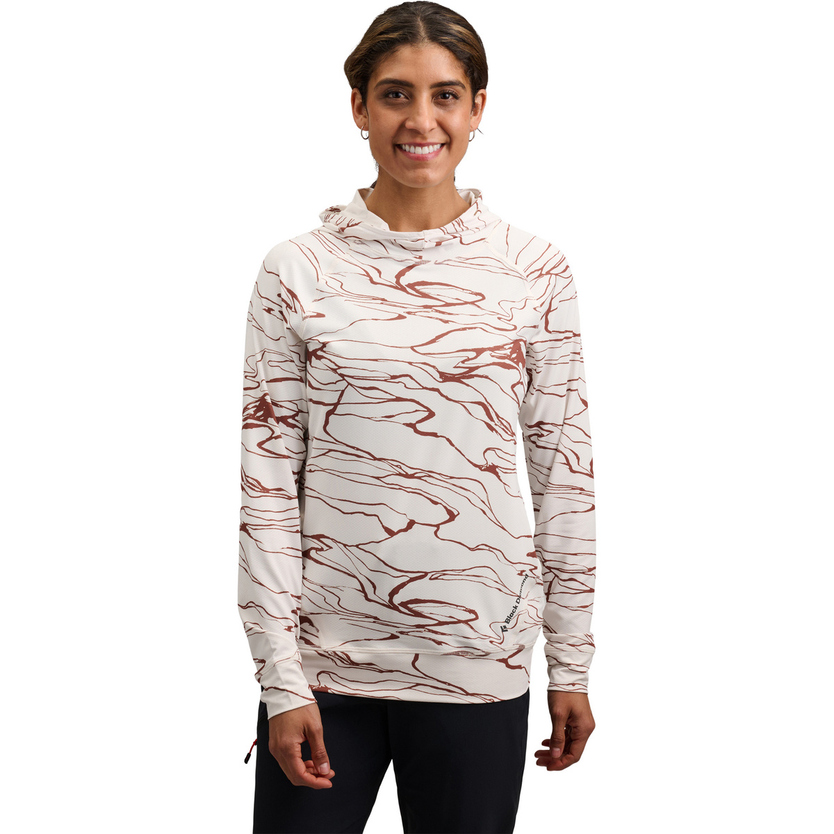 Black Diamond Damen Alpenglow Hoodie (Größe S, beige)