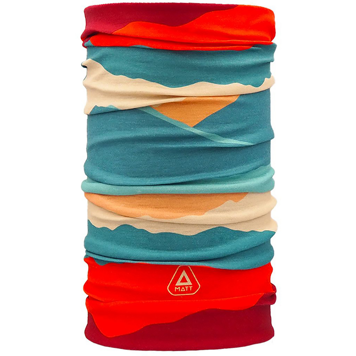MATT Sciarpa a tubo Coolmax Eco (Taglia ONE SIZE, Rosso)