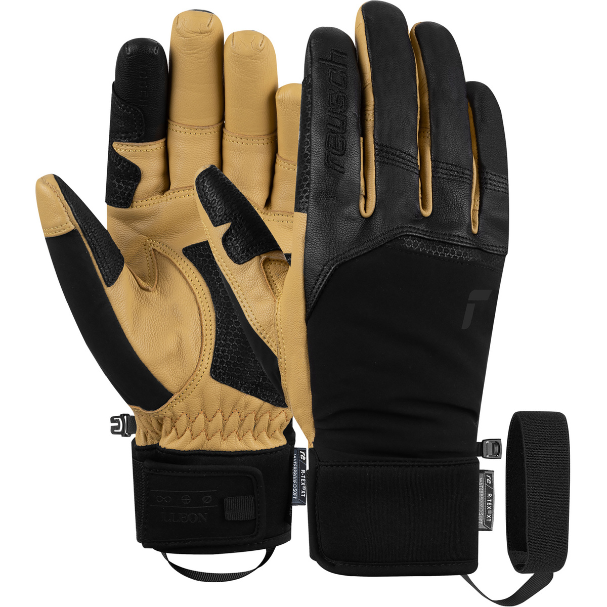 Reusch Guanti Lleon R-TEX XT (Taglia 8, Nero)