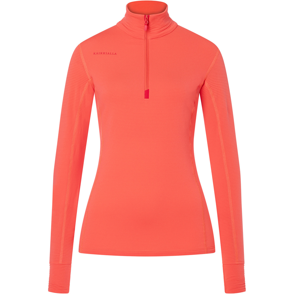 Kaikkialla Donna Maglia a manica lunga con 1/2 zip Sara (Taglia L, Arancione)