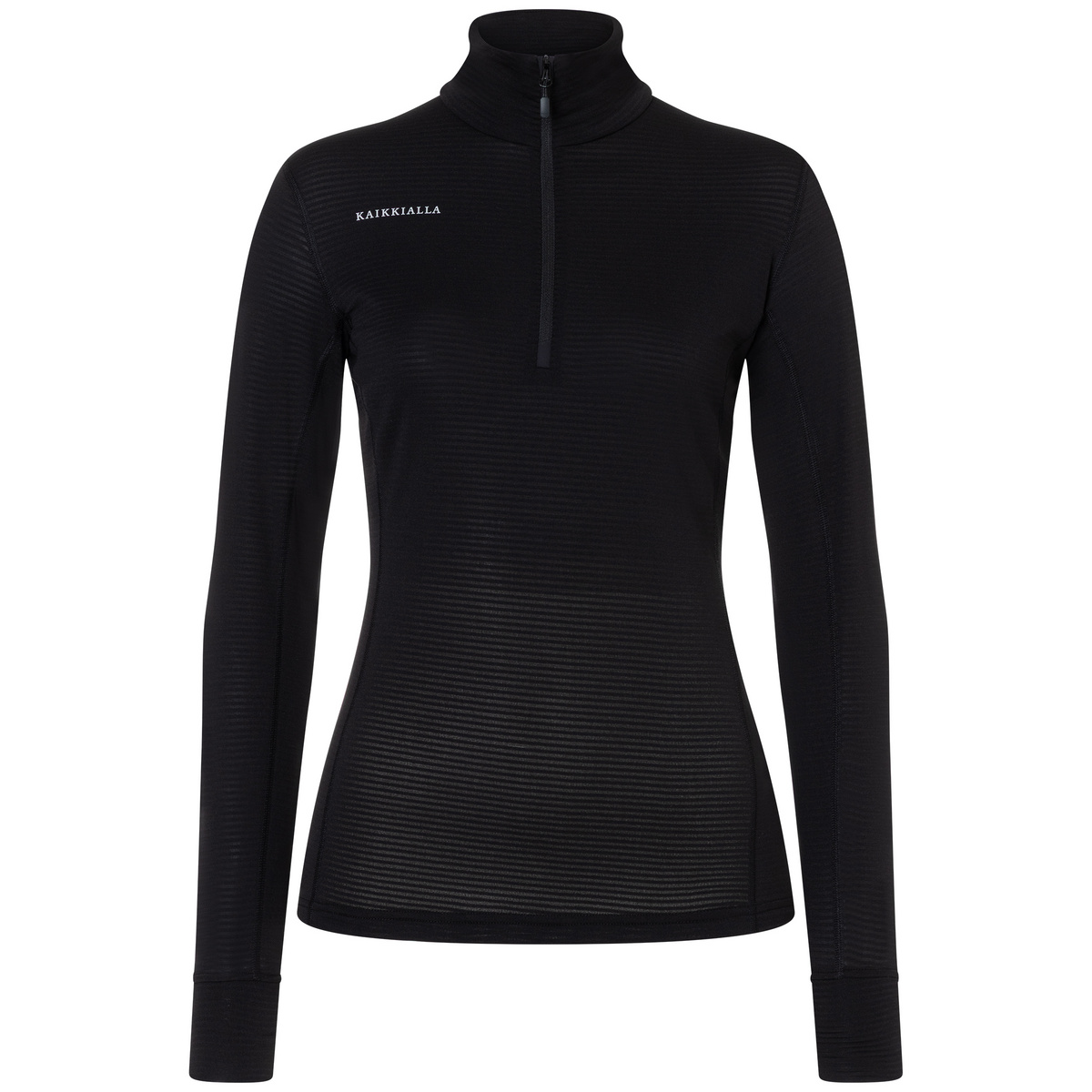 Bergzeit Basics Damen Kaikkialla Sara Half Zip Longsleeve (Größe M, schwarz)