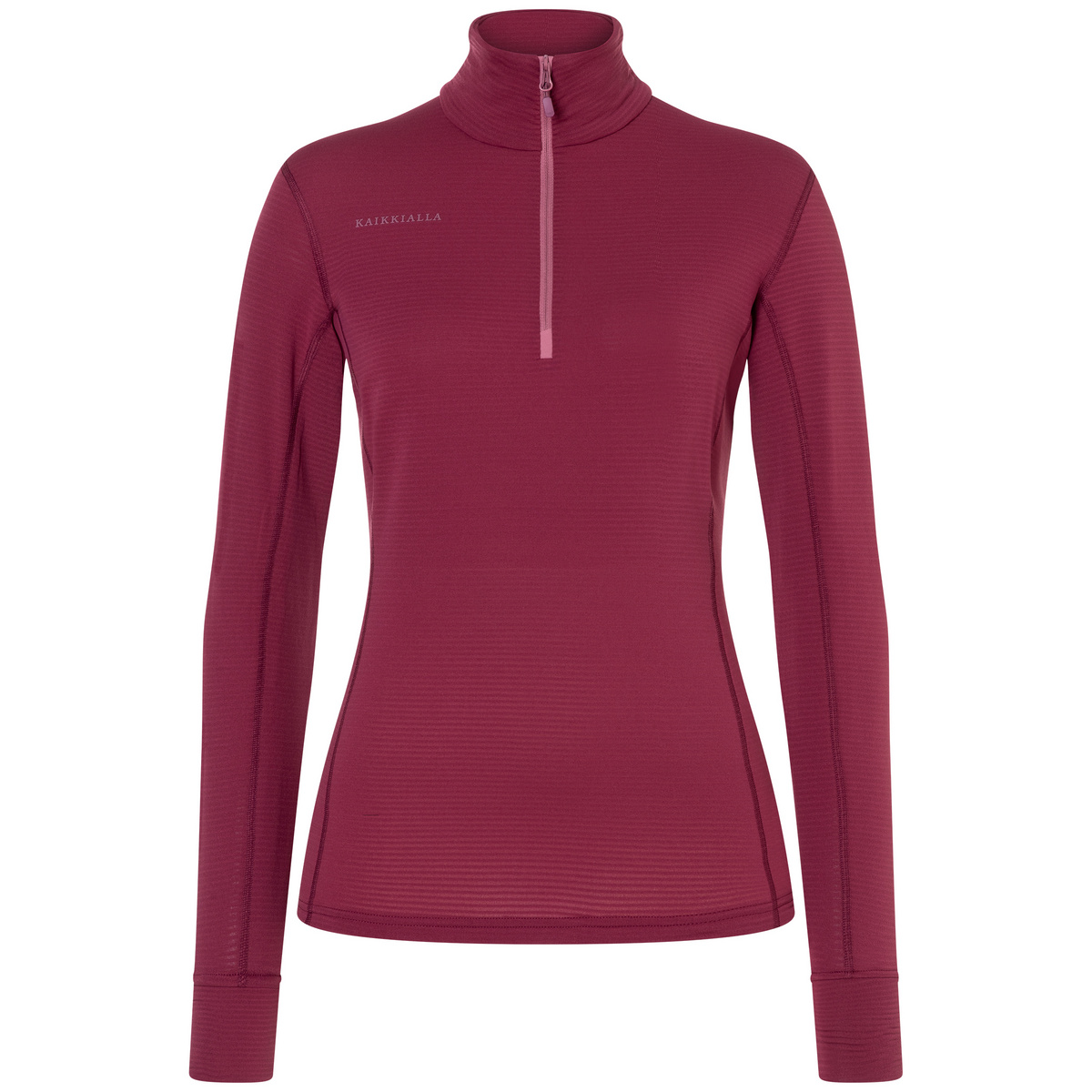 Image of Bergzeit Basics Donna Maglia a manica lunga con 1/2 zip Sara