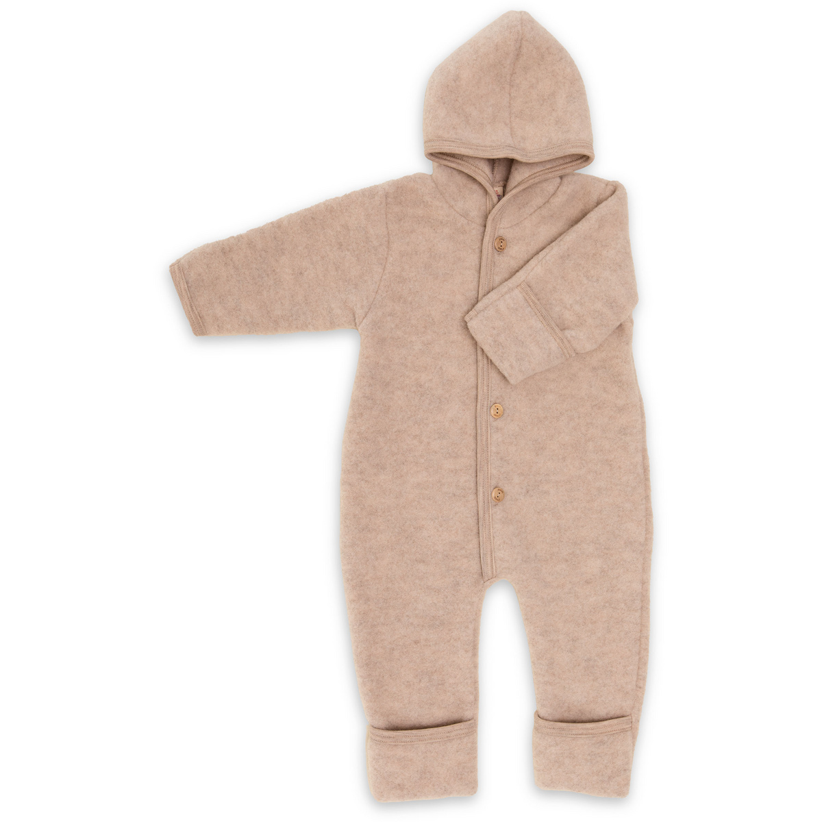 Engel Bambino Tuta Fleece (Taglia 50 , Beige)