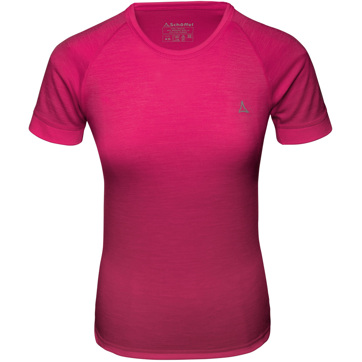 Schöffel Donna Maglia a manica corta Merino Sport (Taglia S, Magenta)