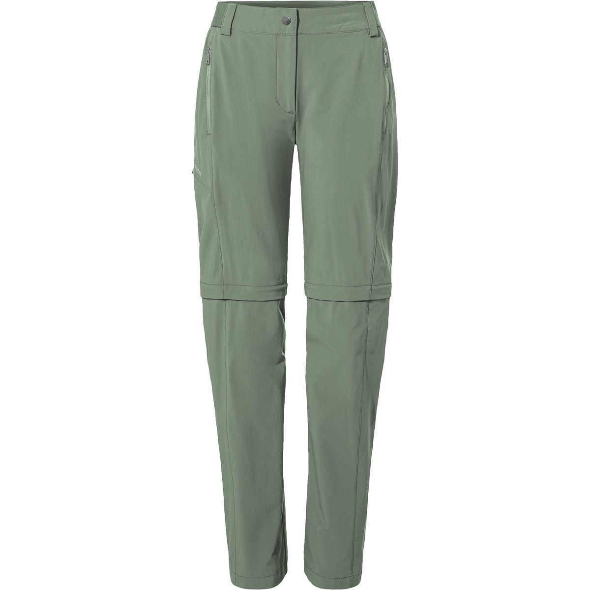 Vaude Damen Farley Stretch Zo T-Zip II Hose (Größe L, gruen)