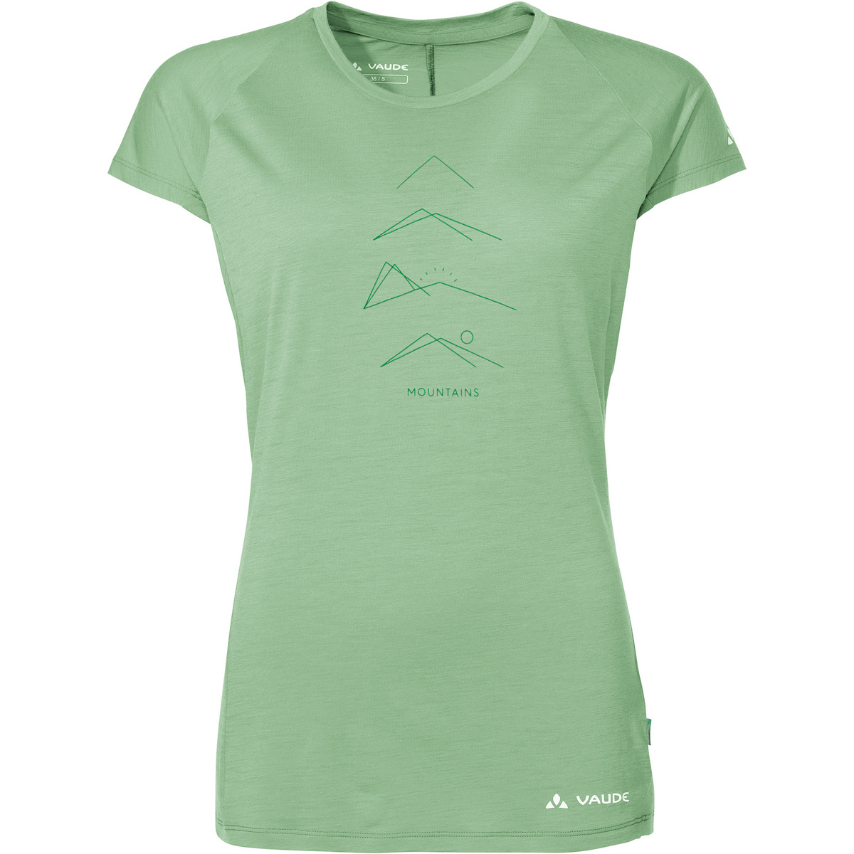 Vaude Damen Tekoa Wool T-Shirt (Größe XXS, gruen)