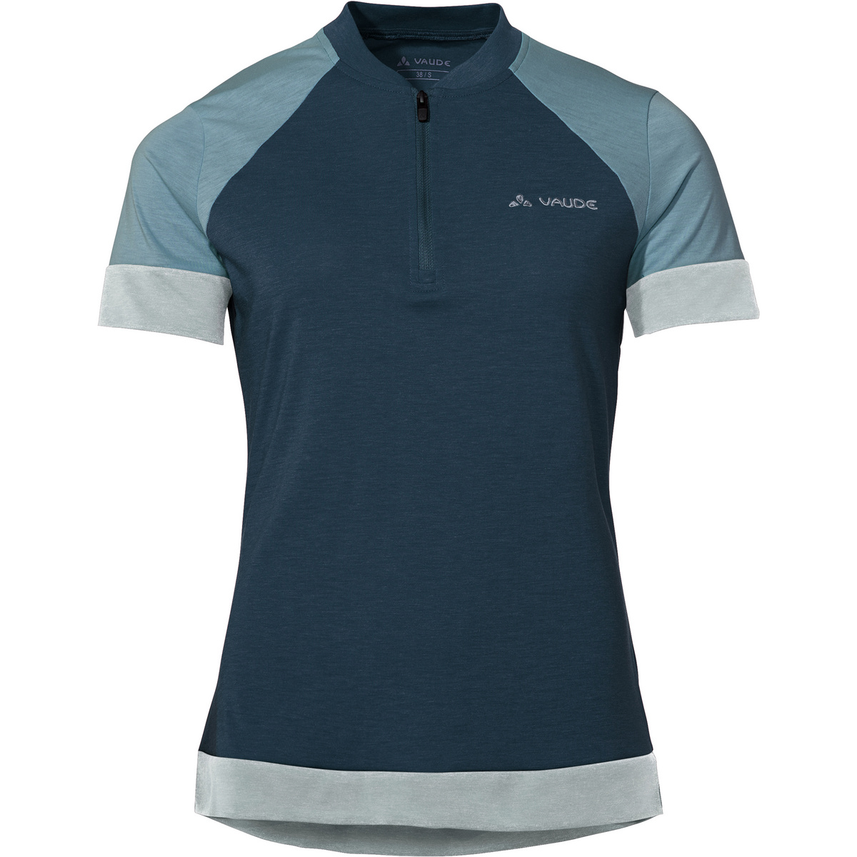 Vaude Donna Maglia da ciclismo Altissimo Q-Zip (Taglia XS, Blu)