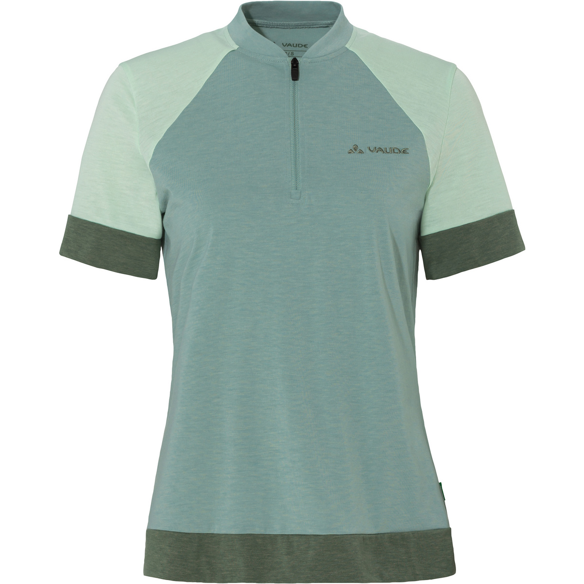 Vaude Donna Maglia da ciclismo Altissimo Q-Zip (Taglia XXL, Verde)