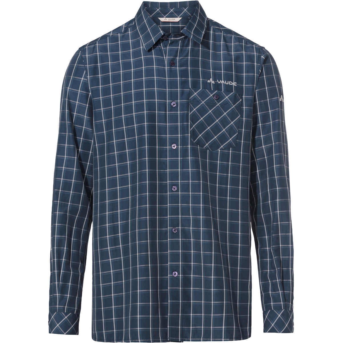 Vaude Uomo Maglia Albsteig III (Taglia L, Blu)