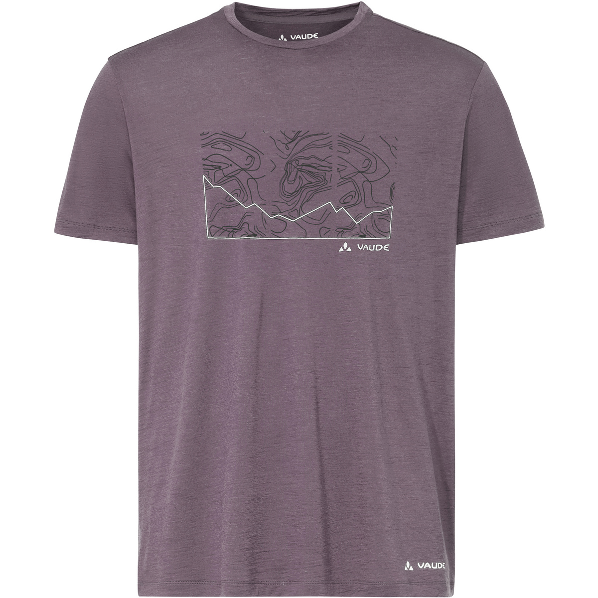 Vaude Herren Tekoa Wool T-Shirt (Größe M, lila)
