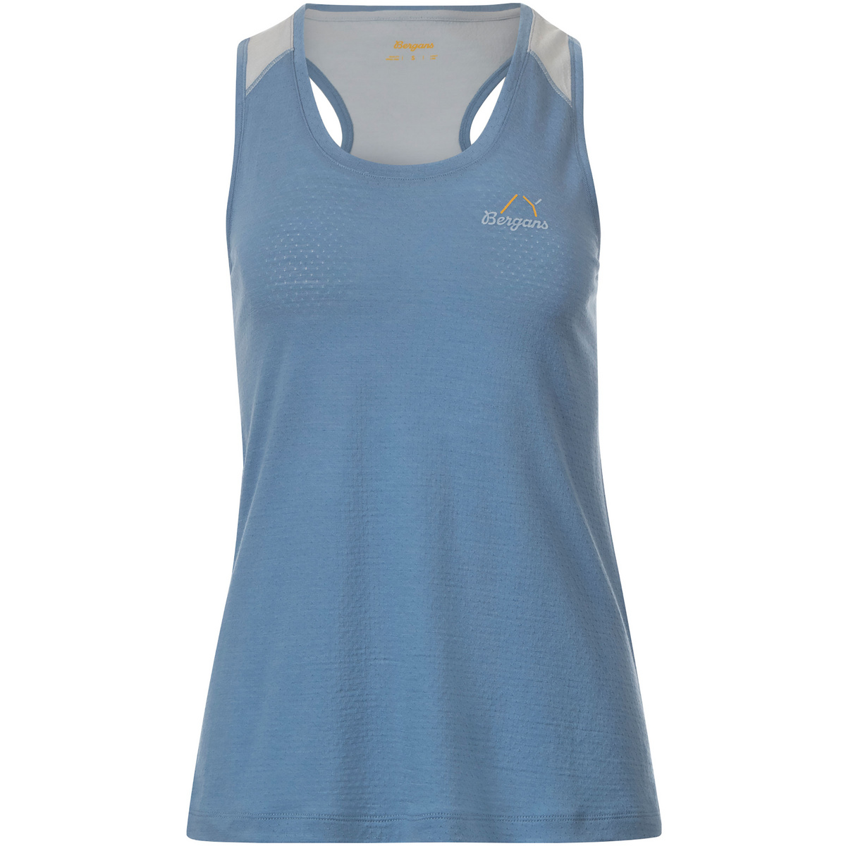 Bergans Donna Top Y LightLine Merino (Taglia S, Blu)