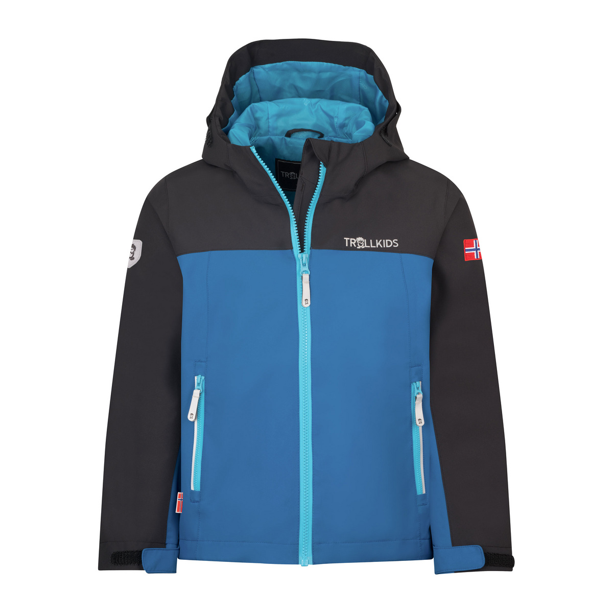 Trollkids Kinder Telemark Jacke (Größe 164, blau)