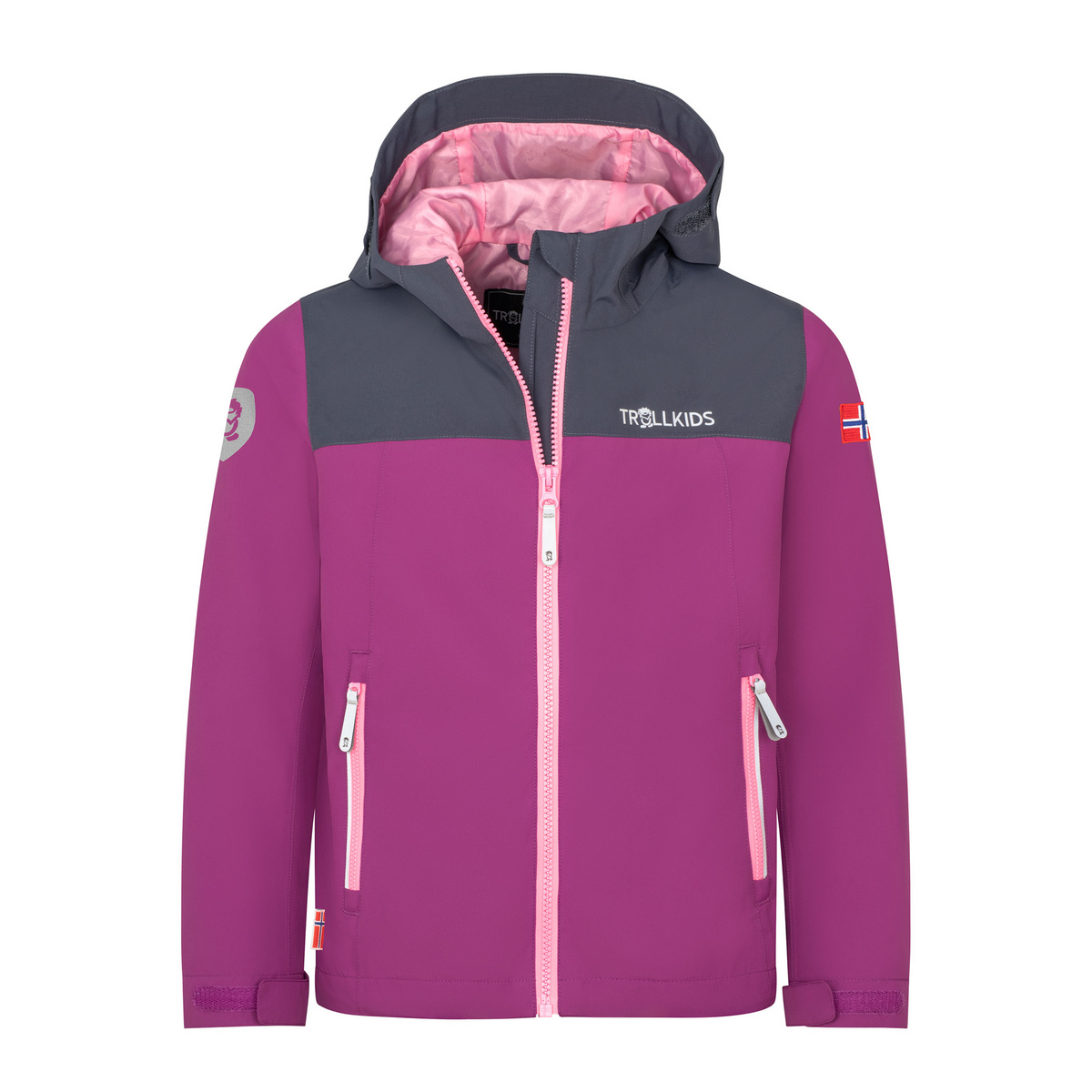 Trollkids Kinder Telemark Jacke (Größe 116, lila)