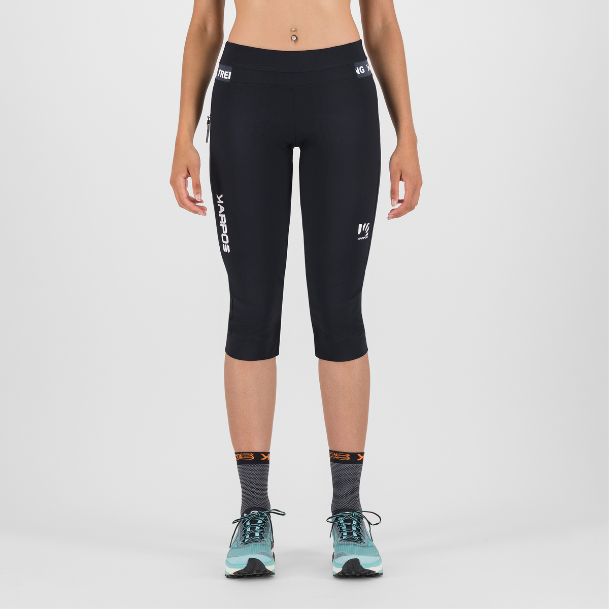 Karpos Donna Pantaloni Easyfrizz 3/4 (Taglia XS, Nero)