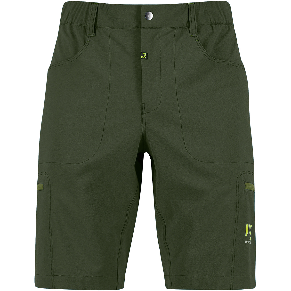 Karpos Uomo Pantaloncini Fantasia Bermuda (Taglia XXL, Verde oliva)
