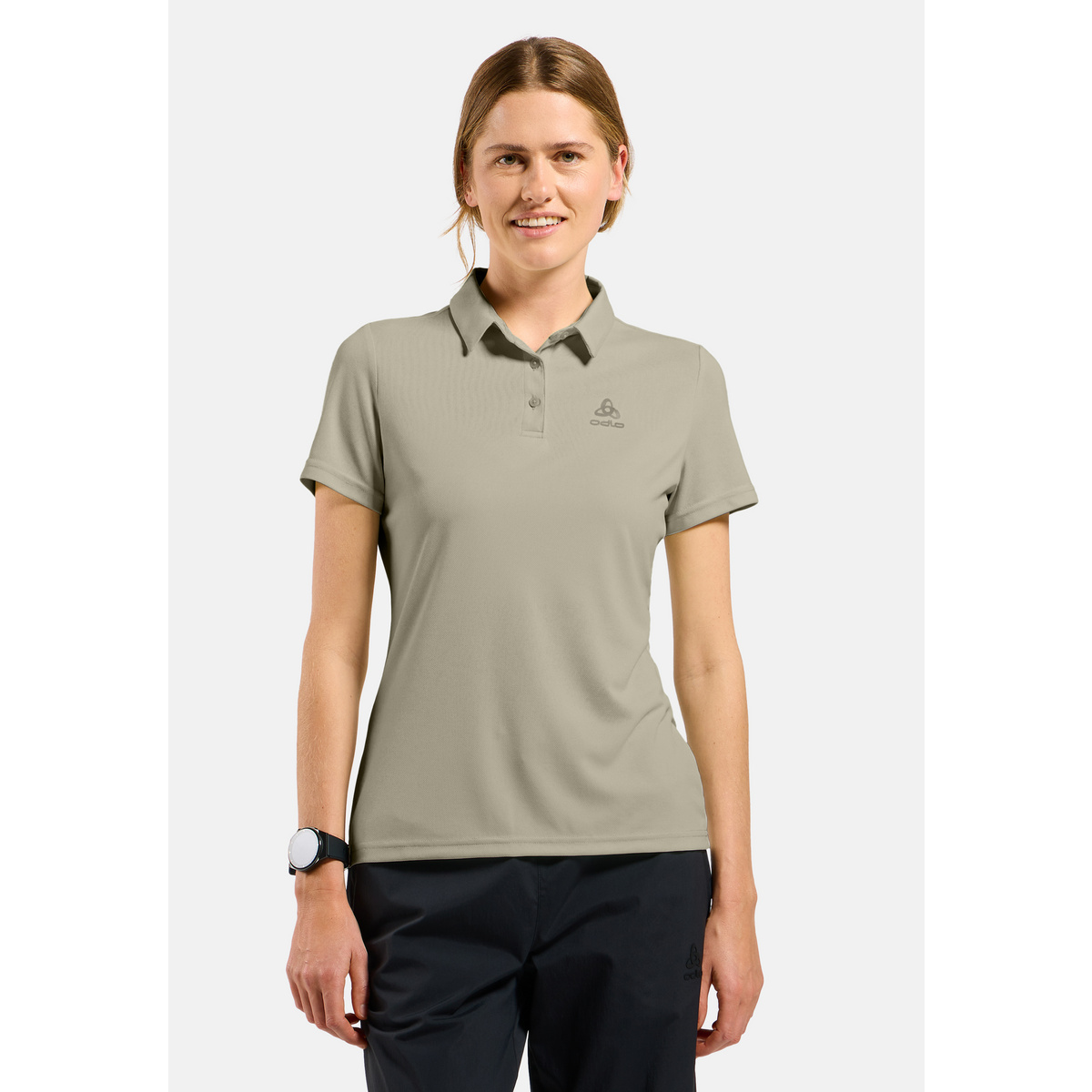 Odlo Damen Cardada Polo T-Shirt (Größe M, grau)