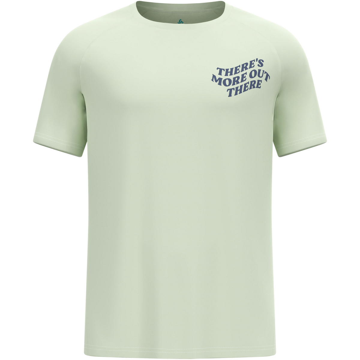 Odlo Uomo Maglietta Essential Print Graphic (Taglia XL, Verde)