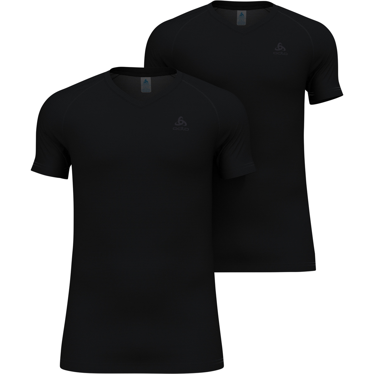 Odlo Uomo Maglietta Active Everyday Eco Pack da 2 (Taglia L, Nero)