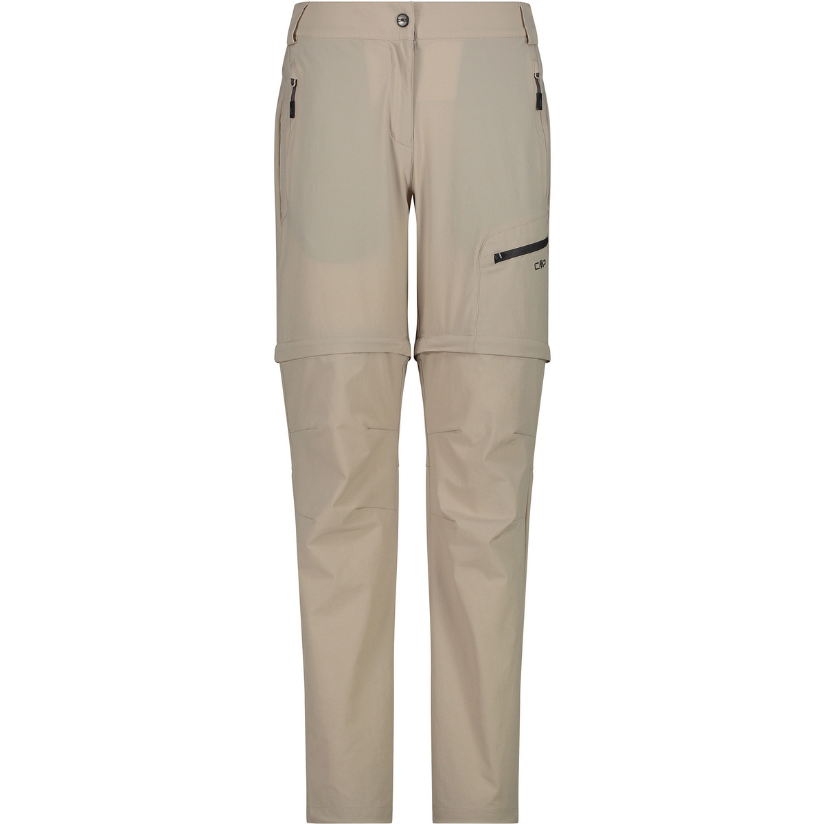 CMP Damen Zip Off Hose (Größe S, beige)