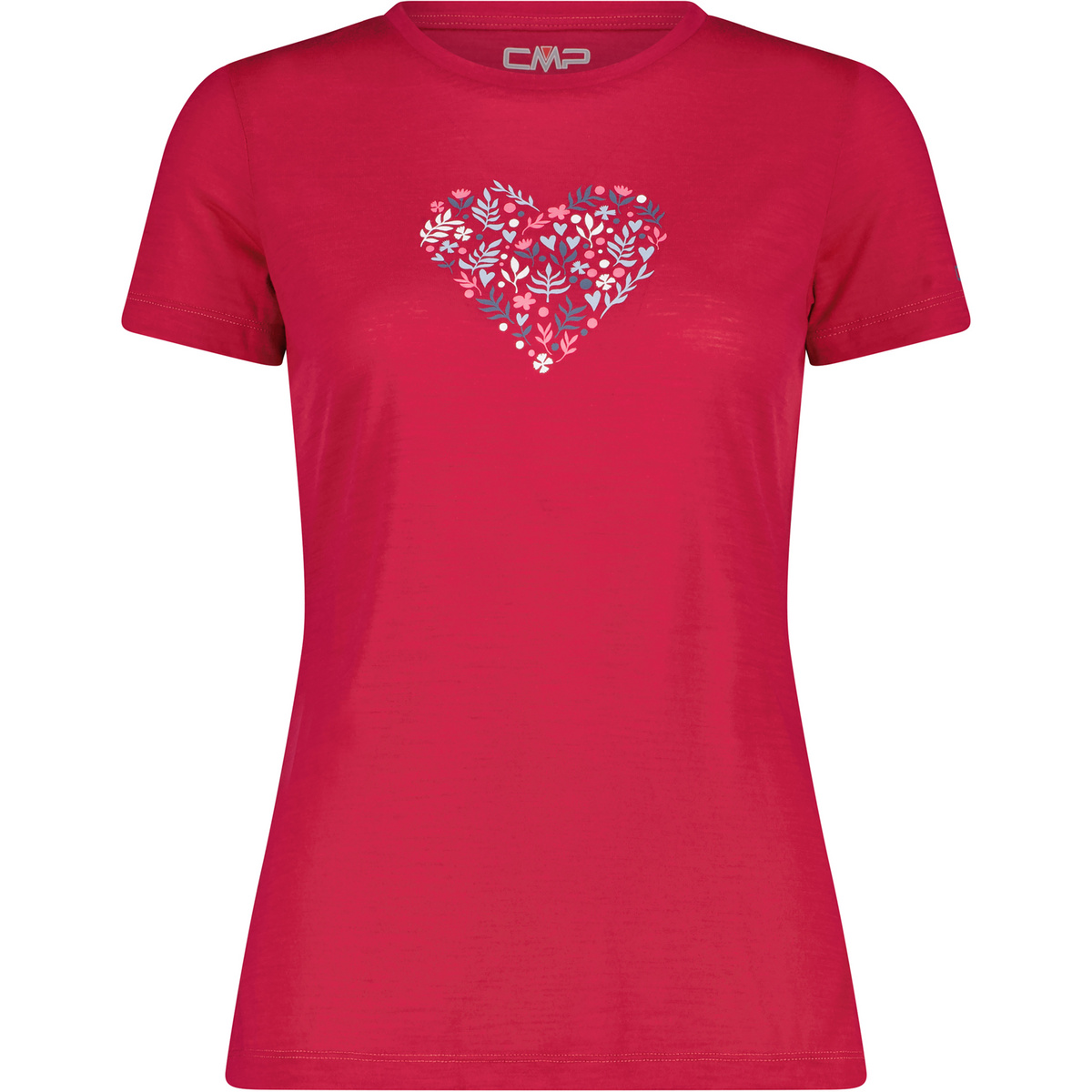 CMP Damen Print T-Shirt (Größe M, rot)