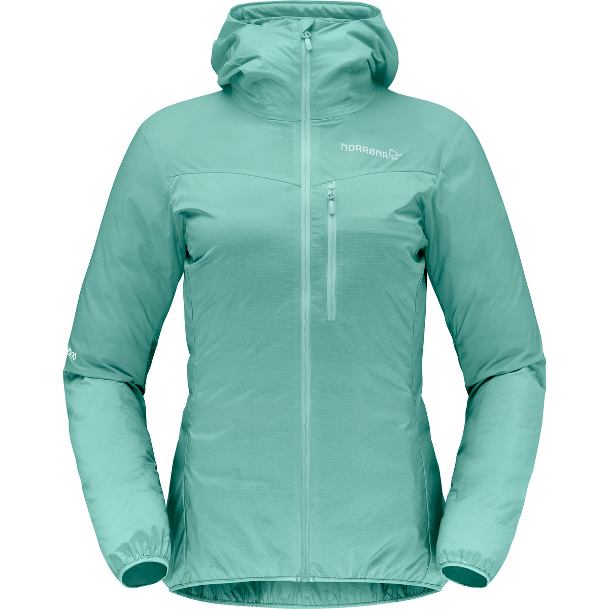 Norrona Femme Veste Falketind Aero60 Hoodie (taille M, Vert)